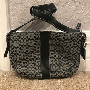 Coach Black and Gray Mini Bag